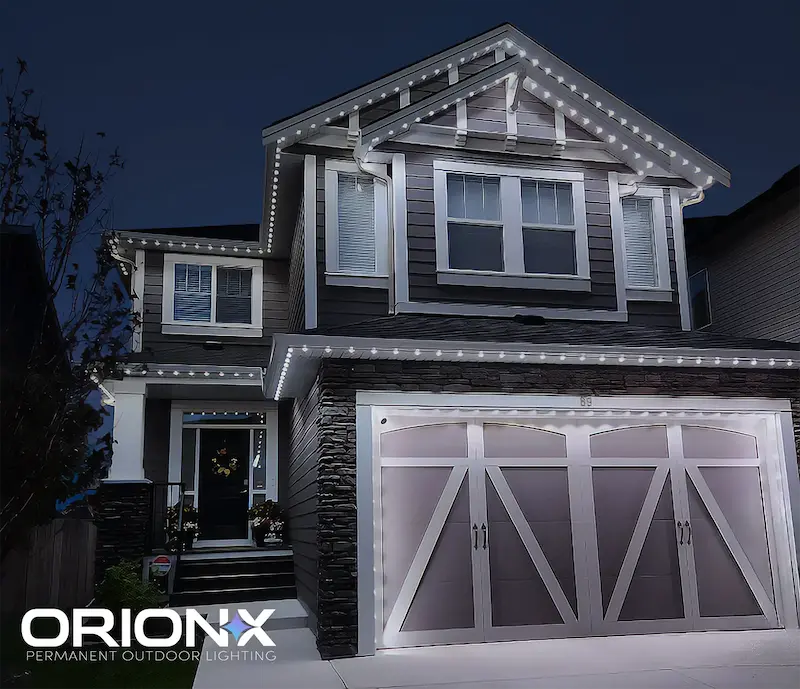 Orionx permanent lighting Calgary